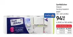dm drogerie Sanft&Sicher Classic nabídka