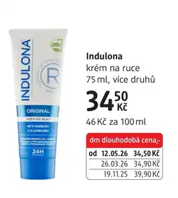 dm drogerie Indulona krém na ruce nabídka