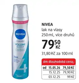 dm drogerie Nivea lak na vlasy nabídka