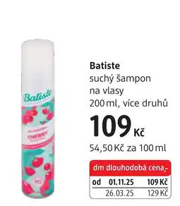 dm drogerie Batiste suchý šampon na vlasy nabídka