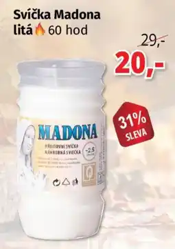 PRIOR Madona hřbitovní svíčka náikrobná svíčka nabídka