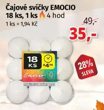 Emocio čajové svíčky