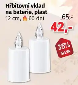 PRIOR Hřbitovní vklad na baterie, plast nabídka