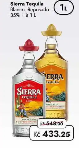 TRAVEL FREE Sierra Tequila Blanco, Reposado 35% nabídka