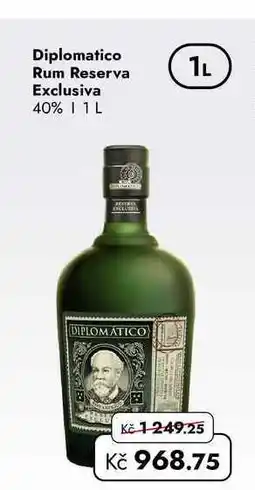 TRAVEL FREE Diplomatico Rum Reserva Exclusiva 40% nabídka
