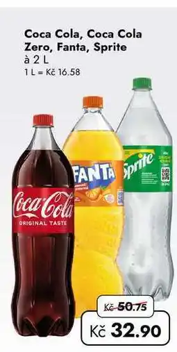 TRAVEL FREE Coca Cola, Coca Cola Zero, Fanta, Sprite à nabídka
