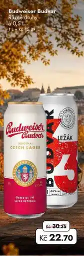 TRAVEL FREE Budweiser Budvar Různé druhy à nabídka