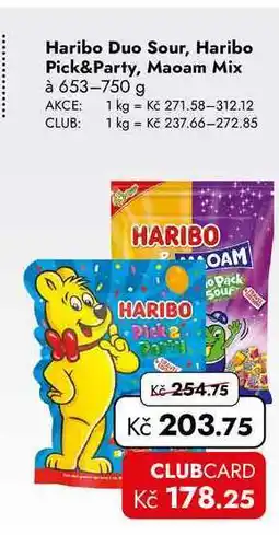 TRAVEL FREE Haribo Duo Sour, Haribo Pick&Party, Maoam Mix à nabídka
