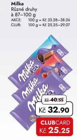 TRAVEL FREE Milka Různé druhy à nabídka