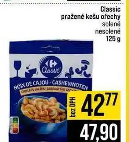 Jip Classic pražené kešu ořechy solené nesolené nabídka