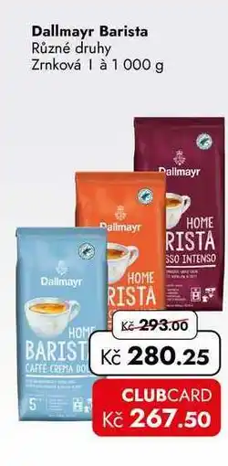 TRAVEL FREE Dallmayr Barista Různé druhy Zrnková 1 nabídka