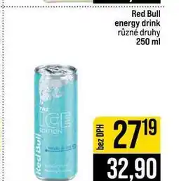 Jip Red Bull energy drink různé druhy nabídka