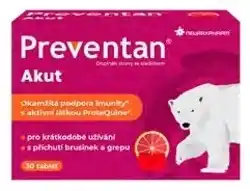Benu Preventan Akut s příchutí brusinek a grepu, 30 tablet nabídka