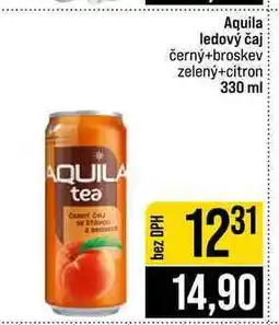 Jip Aquila ledový čaj černý+broskev zelený+citron 330 ml nabídka