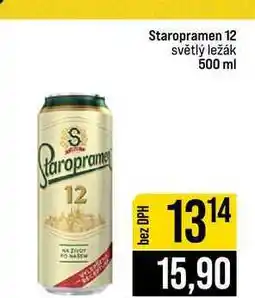 Jip Staropramen 12 světlý ležák nabídka