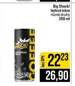 Jip Big Shock! ledová káva různé druhy nabídka