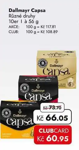 TRAVEL FREE Dallmayr Capsa Různé druhy 10er nabídka