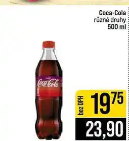 Jip Coca-Cola různé druhy nabídka