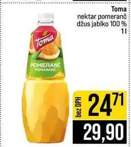 Jip Toma nektar pomeranč džus jablko 100 % nabídka