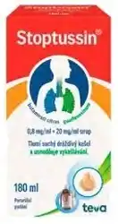 Benu Stoptussin 0,8 mg/ml + 20 mg/ml sirup, 180 ml nabídka