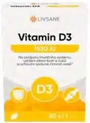 Benu LIVSANE Vitamin D3 1520 IU, 60 měkkých tobolek nabídka