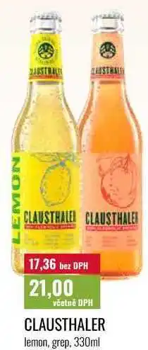 Ratio CLAUSTHALER, lemon, grep nabídka