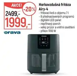 Globus Orava horkovzdušná fritéza Airy-4 nabídka