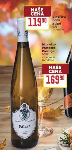 Billa Vinařství pánů z Lipé nabídka