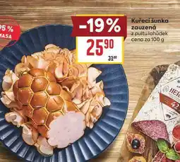 Billa Kuřecí šunka zauzená z pultu lahůdek cena za nabídka