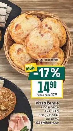 Billa Pizza žemle z naší pece 1 ks nabídka