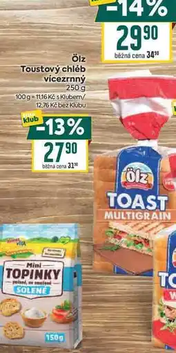 Billa Ölz Toustový chléb vícezrnný nabídka
