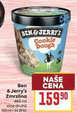 Billa Ben & Jerry's Zmrzlina nabídka