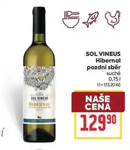 Billa SOL VINEUS Hibernal pozdní sběr suché nabídka
