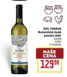 Billa SOL VINEUS Rulandské šedé pozdní sběr nabídka