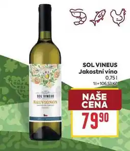 Billa SOL VINEUS Jakostní víno nabídka
