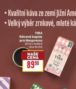 Billa TIRA Κávové kapsle pro Nespresso 20 ks v balení nabídka