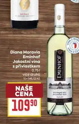 Billa Diana Moravia Eminhof Jakostní vína s přívlastkem nabídka