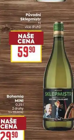Billa Původní Sklepmistr nabídka