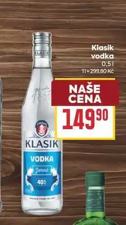 Billa Klasik vodka nabídka