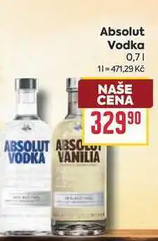 Billa Absolut Vodka nabídka