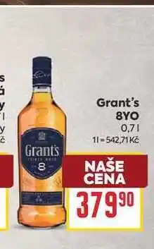 Billa Grant's 8YO y nabídka