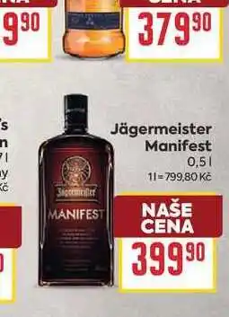 Billa Jägermeister Manifest nabídka