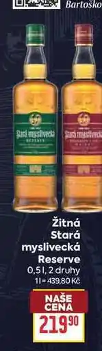 Billa Žitná Stará myslivecká Reserve nabídka
