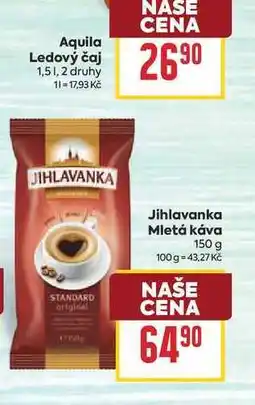 Billa Jihlavanka Mletá káva nabídka