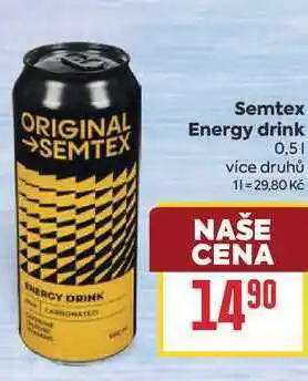 Billa Semtex Energy drink nabídka