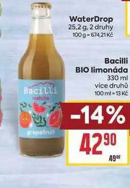 Billa Bacilli BIO limonáda nabídka