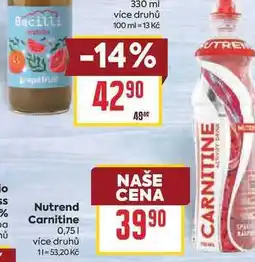 Billa Nutrend Carnitine nabídka
