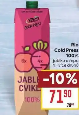 Billa Rio Cold Press 100% jablko a řepa nabídka