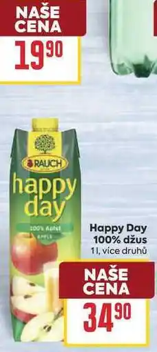 Billa Happy Day 100% džus nabídka