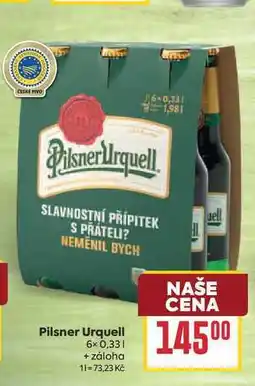 Billa Pilsner Urquell nabídka